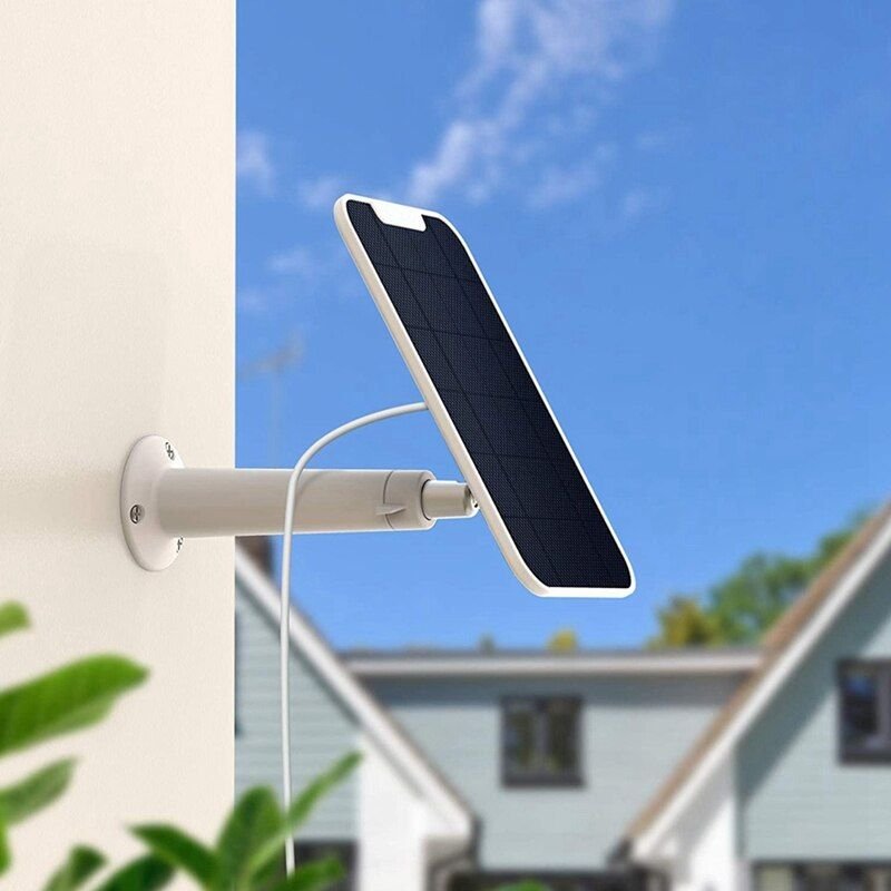 Panneau solaire étanche 5V 4W pour caméra de sécurité, avec câble de chargement Micro USB 5V, pour vidéosurveillance IP