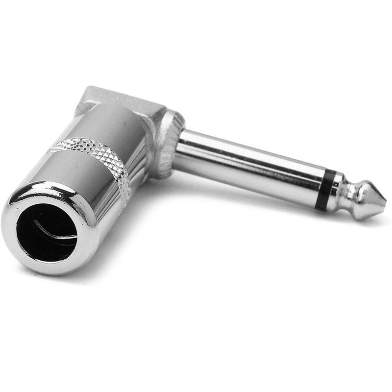 Adaptateur de Terminal de Microphone Mono Jack en cuivre pour guitare 6.35mm, connecteur, fournitures d'équipement à cordes, accessoires d'instruments de musique