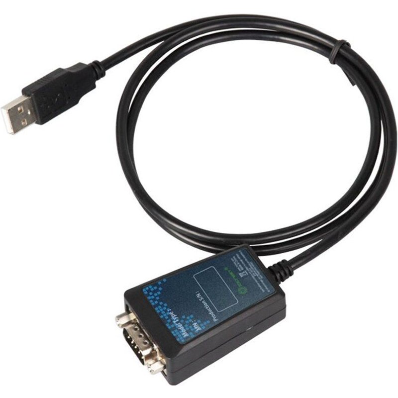 adaptateur USB 2.0 vers série DB9 9 broches, câble convertisseur FTDI, longueur de puce 1M, USB vers RS232, compatible avec windows 10