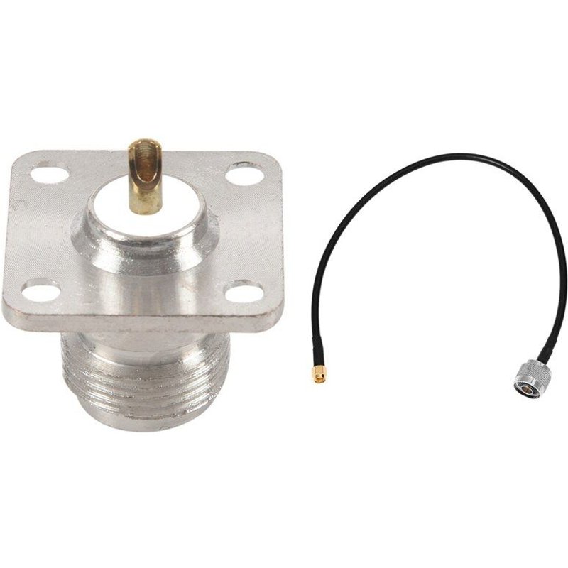 Câble d'antenne Wifi en queue de cochon SMA mâle à N Type mâle, connecteur coaxial RF Jack de 16.1 pouces et Type N femelle, panneau à 4 trous