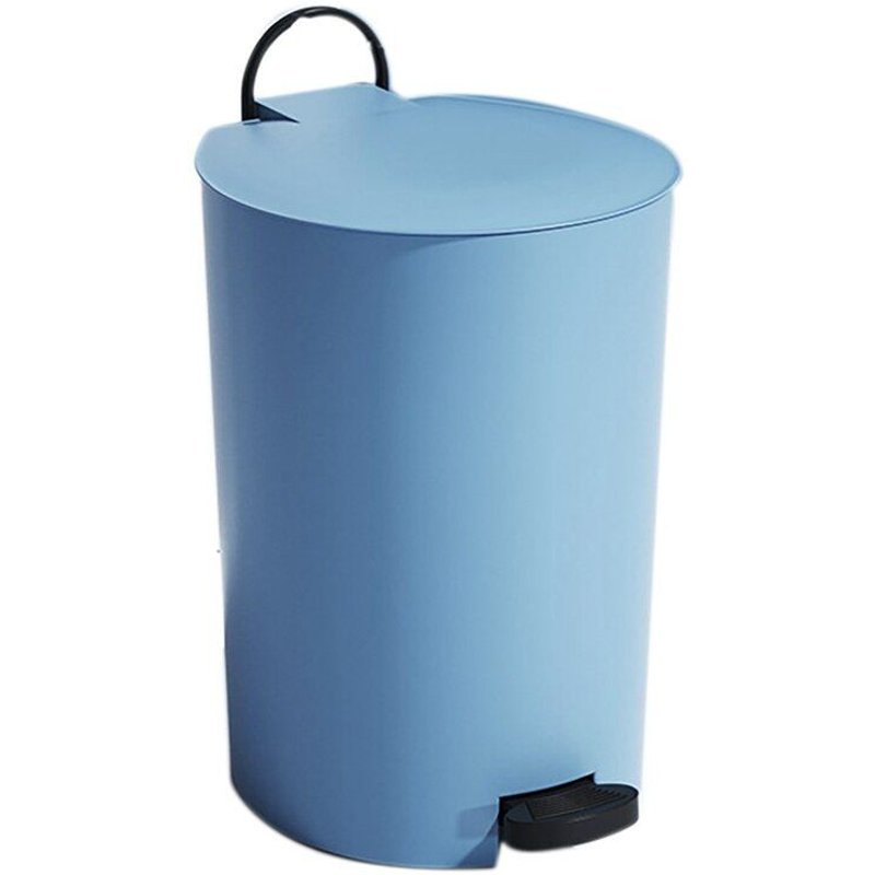 Poubelle de Style nordique avec couvercle à pédale, silencieuse, goutte lente, Anti-odeur, pour la maison, salon, salle de bains Simple