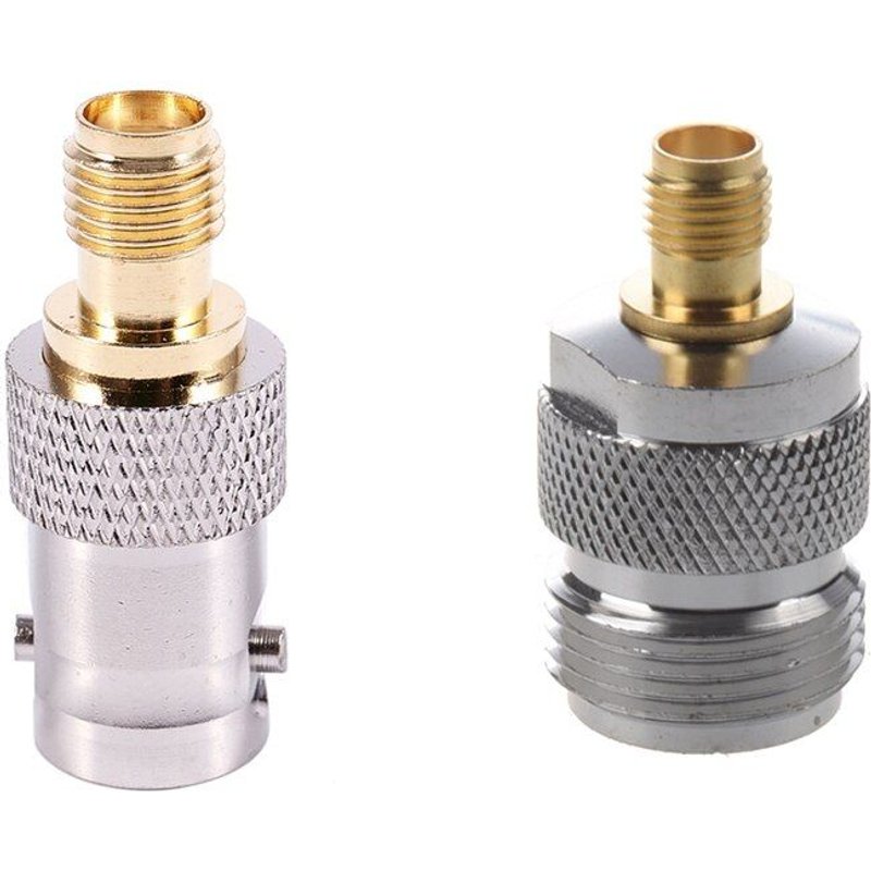 Adaptateur de connecteur RF droit, 1 pièce, Jack femelle à SMA femelle et 1 pièce F / F RF SMA femelle à BNC femelle