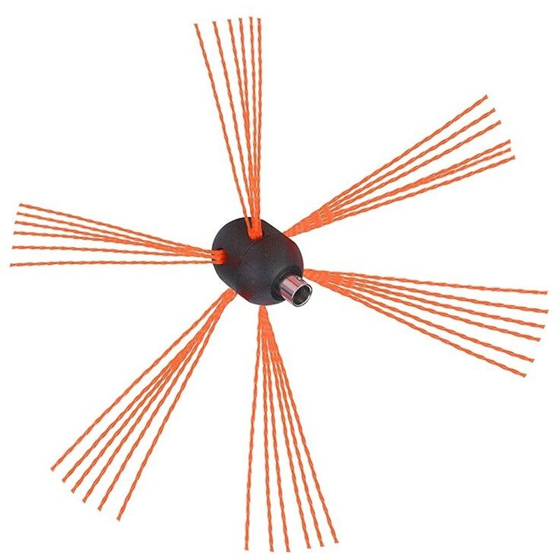 Brosse de nettoyage de cheminée, outil de cheminée Flexible, brosse de nettoyage rotative, tête de nettoyage de cheminée