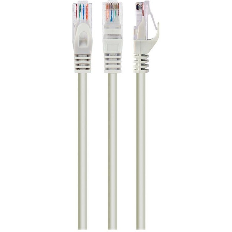 Cablexpert - Cordon de raccordement - RJ-45 (M) pour RJ-45 (M) - 1 m - UTP - CAT 6 - moulé, bloqué - gris