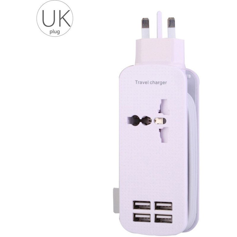 Station de charge USB, prise de courant 110v-220v, entrée mondiale 5V 1A/2A, cordon d'alimentation 1.5m