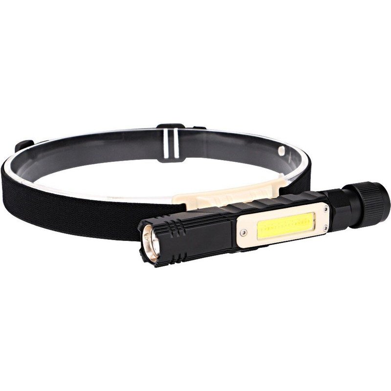 Lampe de poche à lumière Led Rechargeable par USB, phare à Rotation réglable, imperméable, pour le travail, le Camping et la randonnée