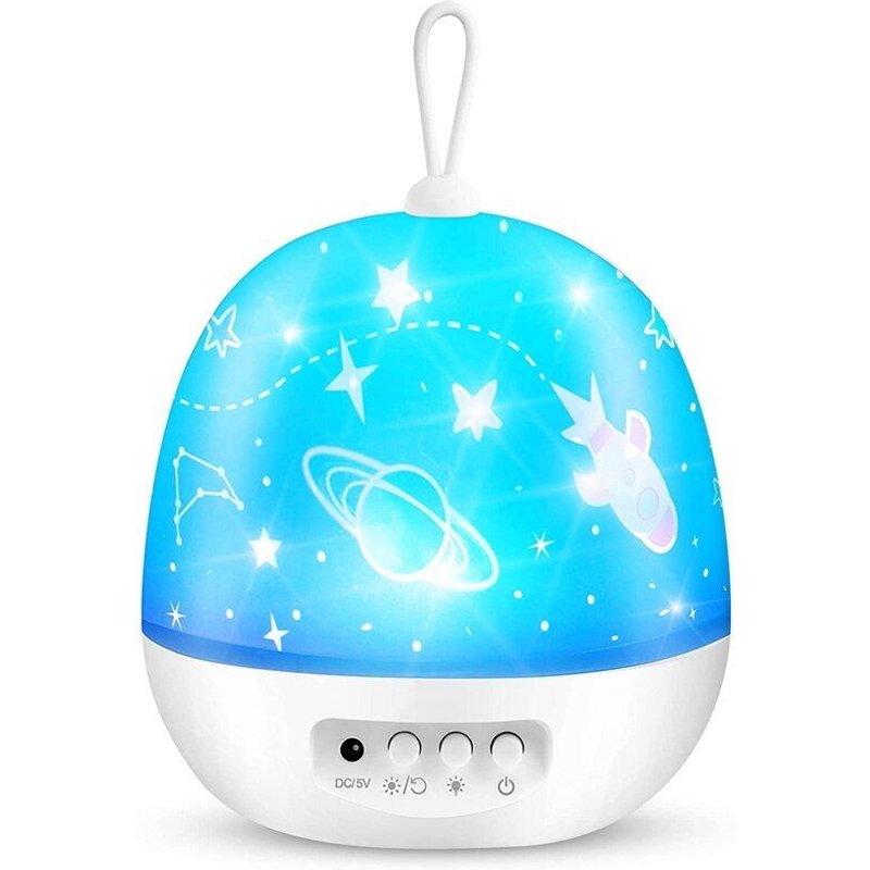 Veilleuse Pour Enfants, Projecteur À Lumière Changeante, Veilleuse Rotative À 360 °, Meilleurs Cadeaux Pour Bébés Garçons Filles Fête D'anniversaire