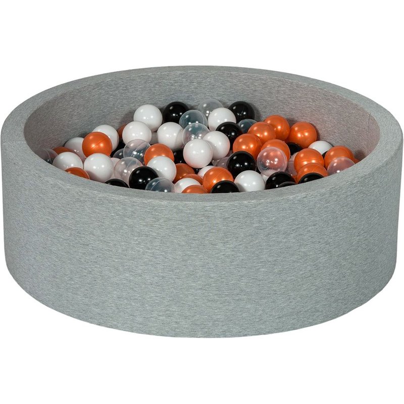 Piscine À Balles Aire De Jeu + 300 Balles Noir, Blanc, Transparent, Orange1