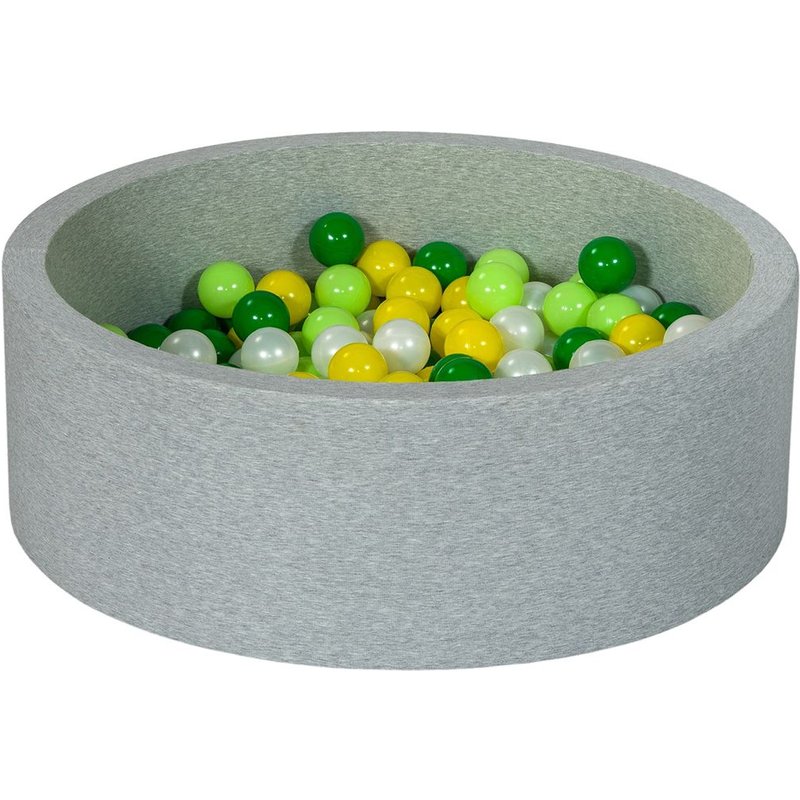 Piscine À Balles Aire De Jeu + 150 Balles Perle, Jaune, Vert, Vert