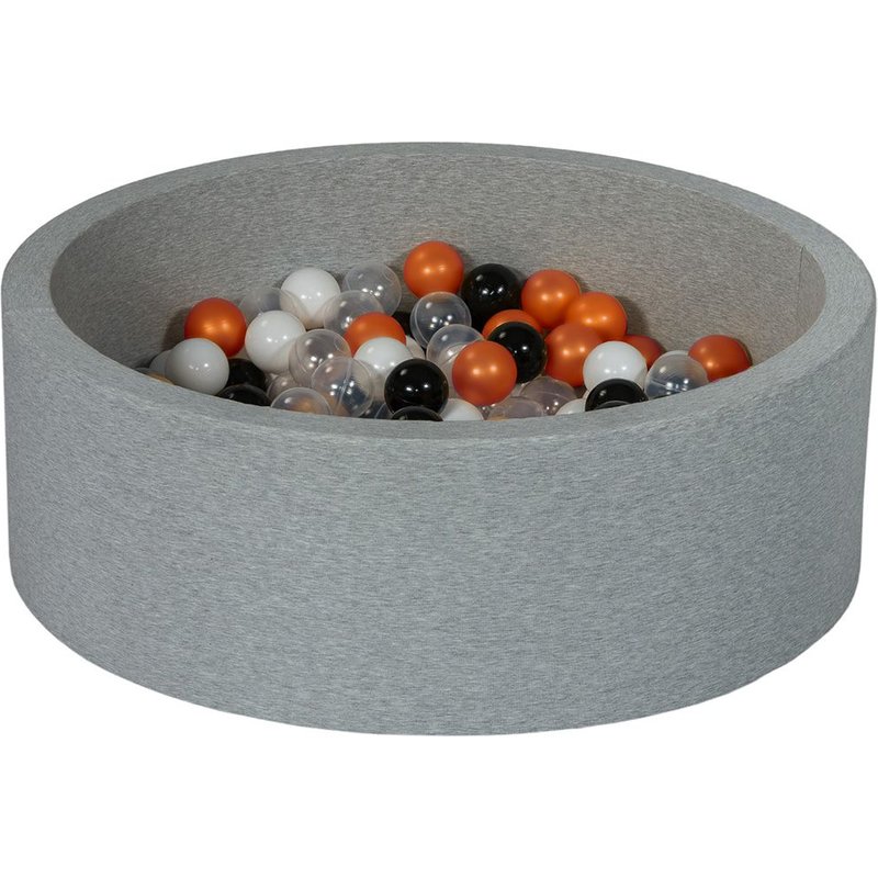 Piscine À Balles Aire De Jeu + 150 Balles Noir, Blanc, Transparent, Orange1