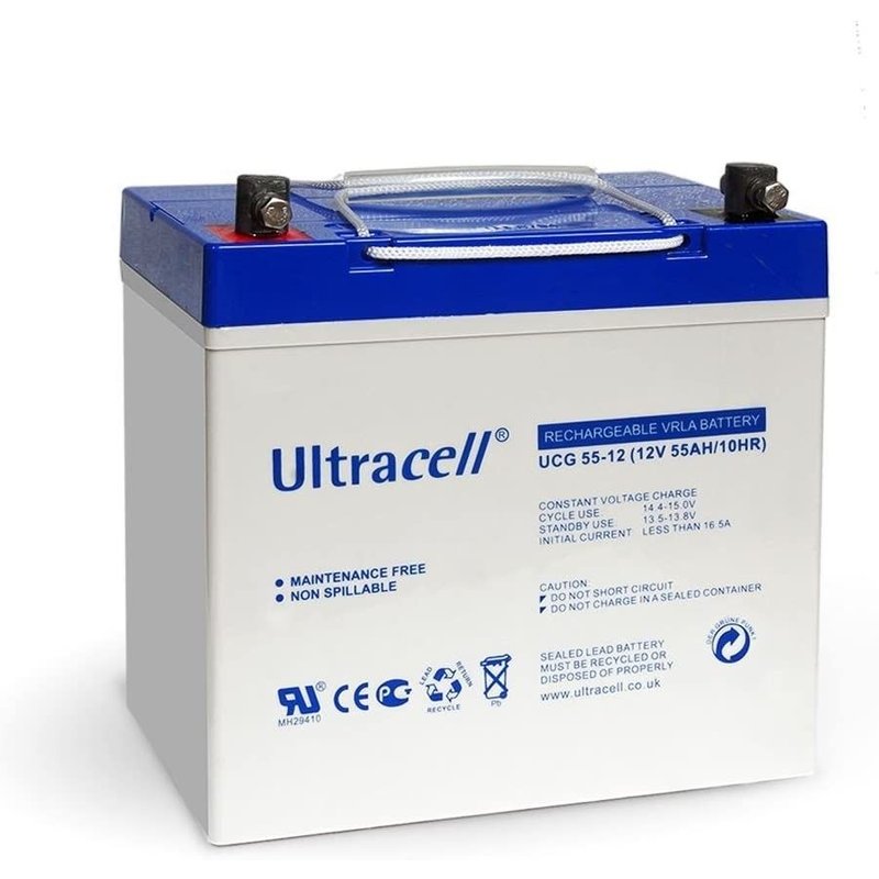 Batterie Gel - Ultracell UCG55-12 - 12v 55ah
