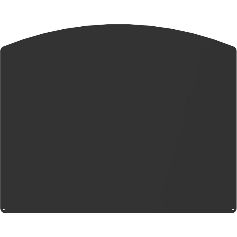 Plaque De Sol Demi-Ronde Noire L100 H80