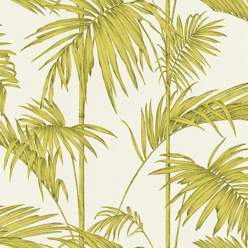 Papier peint nature Profhome 369194-GU papier peint intissé légèrement texturé au design de jungle mat vert blanc-crème 5,33 m2