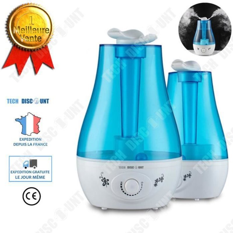 TD® Humidificateur d'air maison bébé chambre silencieux bureau purificateur ultrasons aromathérapie diffuseur veilleuse atomiseur