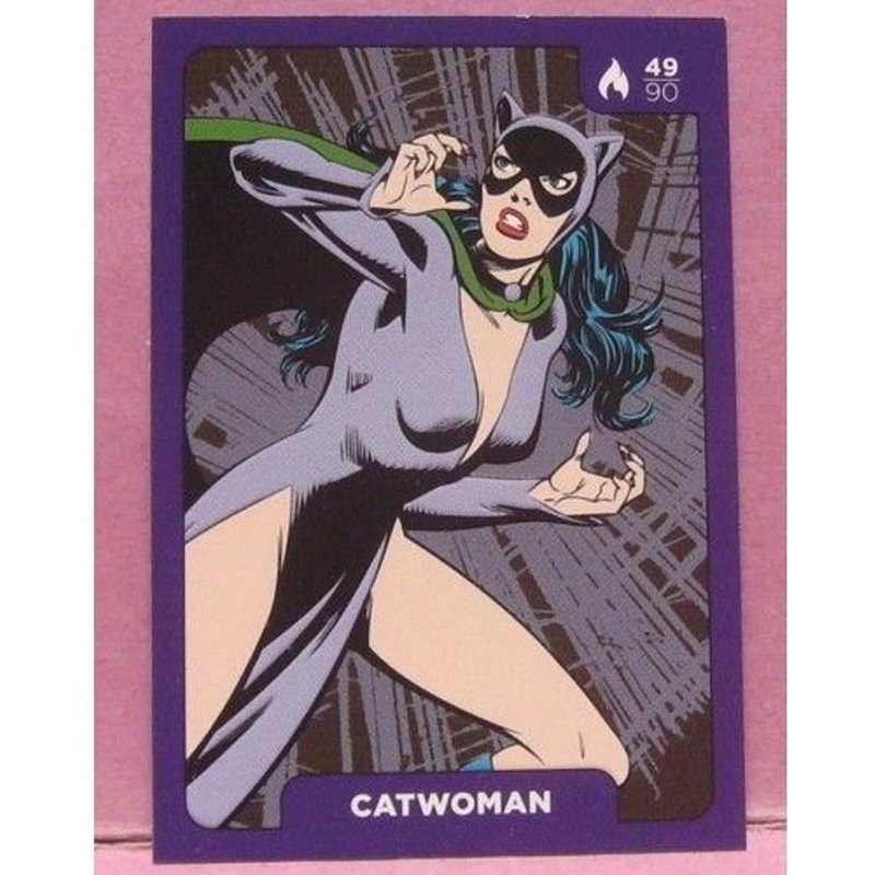 Carte Auchan Super Héros Dc: N° 49 Catwoman