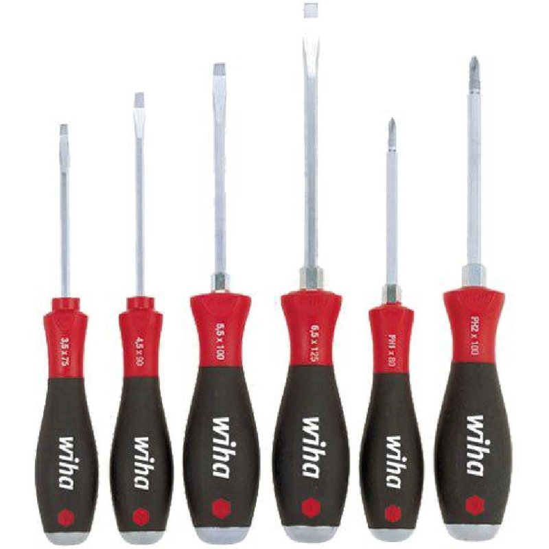 WIHA - Kit tournvis 6pc cruciforme et plat