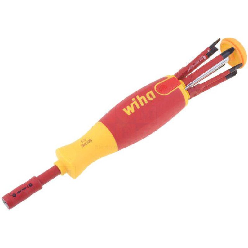 WIHA - Tournevis a embout isole avec 6pc 75mm - 1kVAC