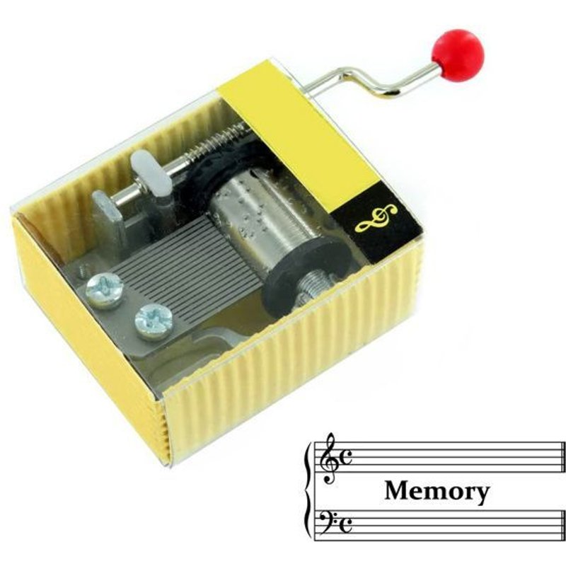 Memory - Cats (A. L. Webber) - Boîte À Musique / Mécanisme / Mouvement Musical À Manivelle Dans Une Boîte En Carton