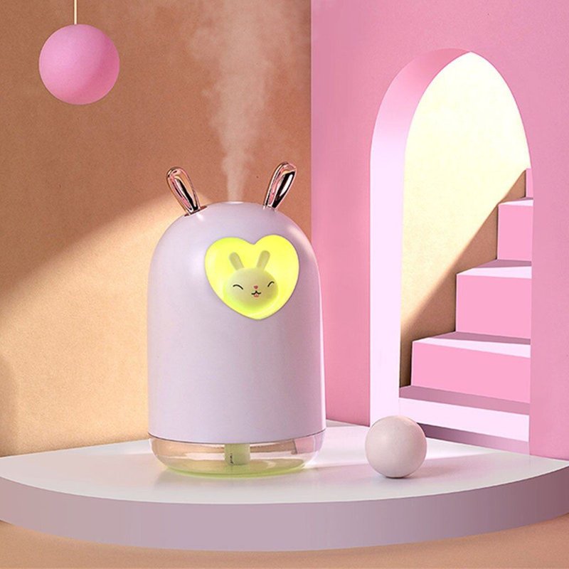 Humidificateur de réservoir d'eau 300ML, diffuseur d'huile ultrasonique, lampe LED colorée, USB, pour la maison