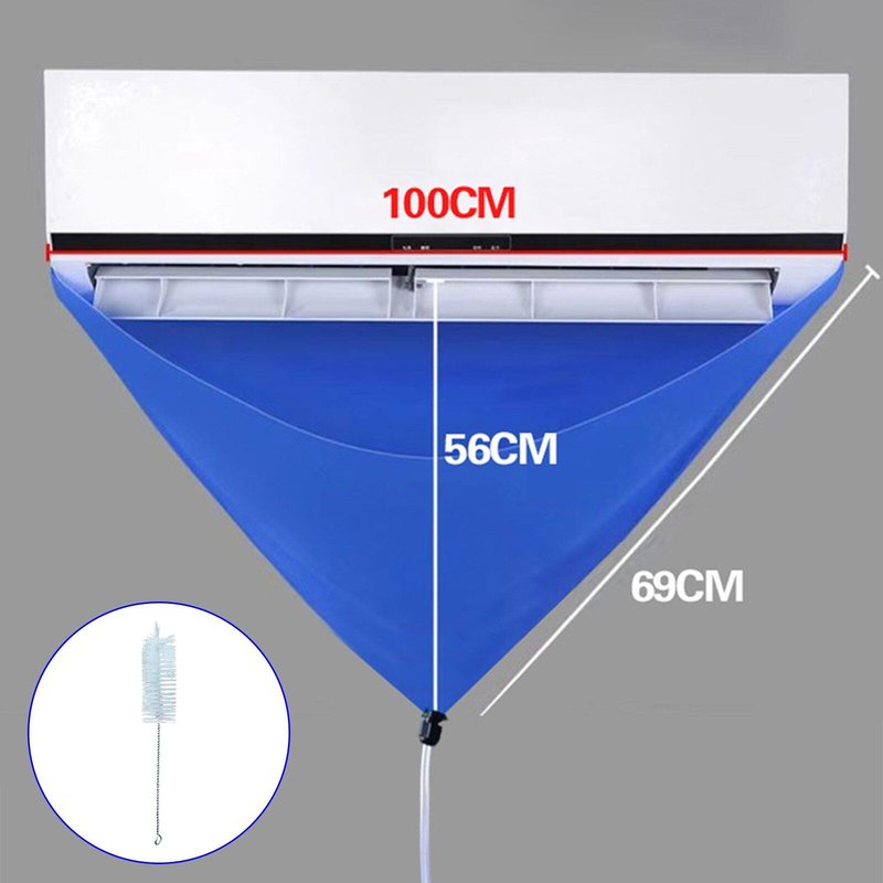 Sac de nettoyage de climatiseur, housse de nettoyage extensible pour climatiseur mural, sac de nettoyage de climatiseur