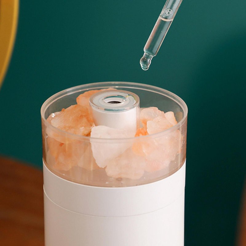 Diffuseur d'huile essentielle et de sel à brume fraîche, humidificateur à brume fraîche, veilleuse à couleur changeante, petit diffuseur d'arôme USB pour le bureau, la maison et la chambre à coucher
