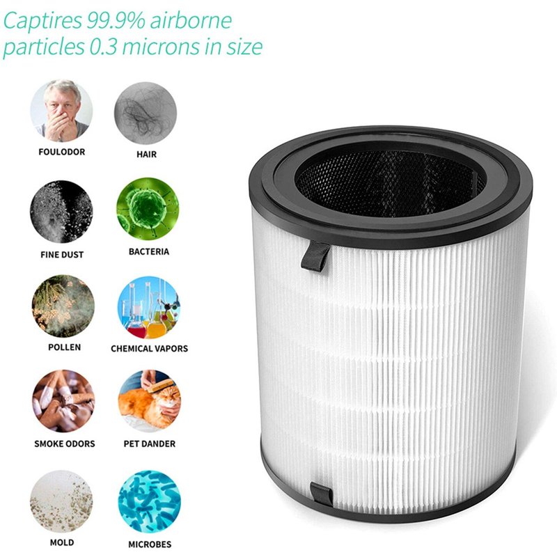 Filtre de remplacement de purificateur d'air, True HEPA, filtre de purificateur d'air pour Levoit -H133-RF