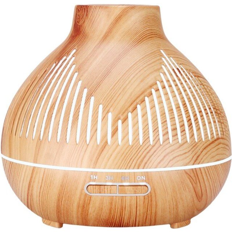 Diffuseur d'huile essentielle d'aromathérapie 400Ml, humidificateur d'arôme pour le bureau à domicile, 7 couleurs de lumières