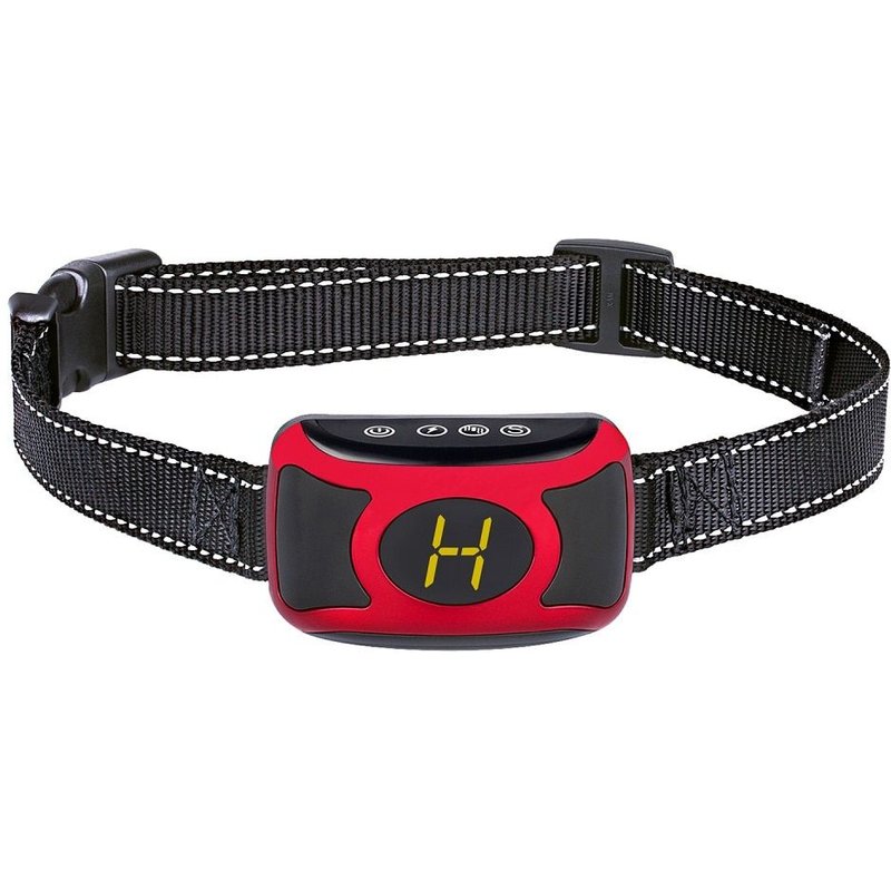 Rouge - Collier Électronique Anti Aboiement Pour Chien, Antichoc, Vibration, Automatique, Réglable
