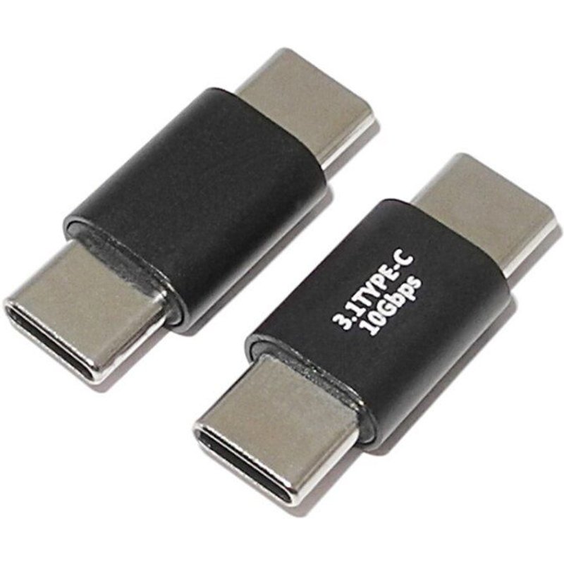 Adaptateur de Conversion de Type C à Type c USB-C, 2 pièces, connecteur de téléphone portable, convertisseur universel de Type c