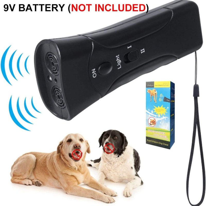 Renforcer Les Deux Têtes - Dispositif Anti Aboiement Ultrasonique Pour Chiens, Équipement De Contrôle Répulsif'entraînement En Plein Air Pour Chiens