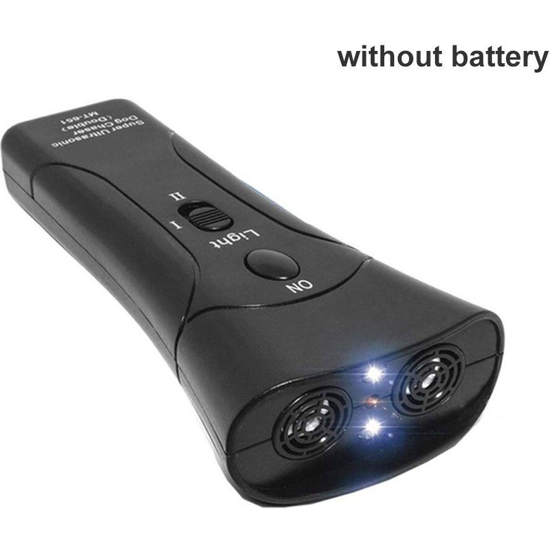 Double Tête-Casque - Dispositif'entraînement Ultra Sonique Pour Chiens, Dispositif Électronique De Dissuasion Des Chiens, Dispositif De Contrôle Des Aboiements, Outil'entraînement, Répulsif Sonique Pour Chiens