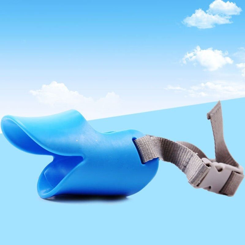S - Bleu - Masque Buccal De Canard Pour Animaux De Compagnie, Pour Empêcher Les Animaux De Mordre Et'aboyer, Emballage De Carte En Papier Mignon, Masques Pour Chiens, Fournitures Pour Animaux De Compagnie De Haute Qualité