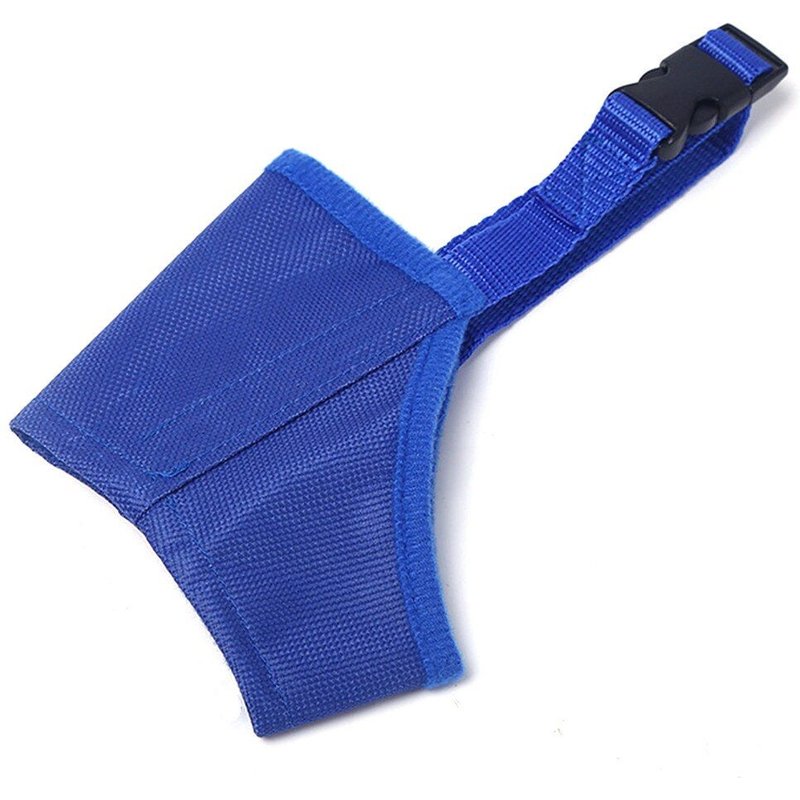 22cm - Bleu - Masque Respirant Ajustable Anti Aboiement Pour Chien, Accessoire De Sécurité Pour L'entraînement Buccal Des Animaux De Compagnie