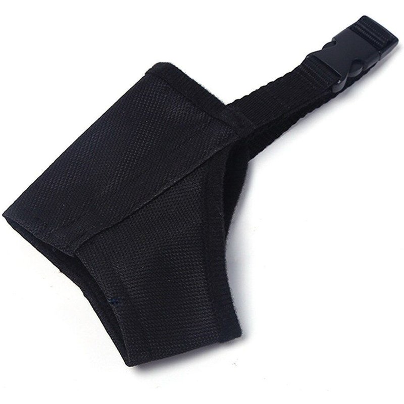 22cm - Le Noir - Masque Respirant Ajustable Anti Aboiement Pour Chien, Accessoire De Sécurité Pour L'entraînement Buccal Des Animaux De Compagnie