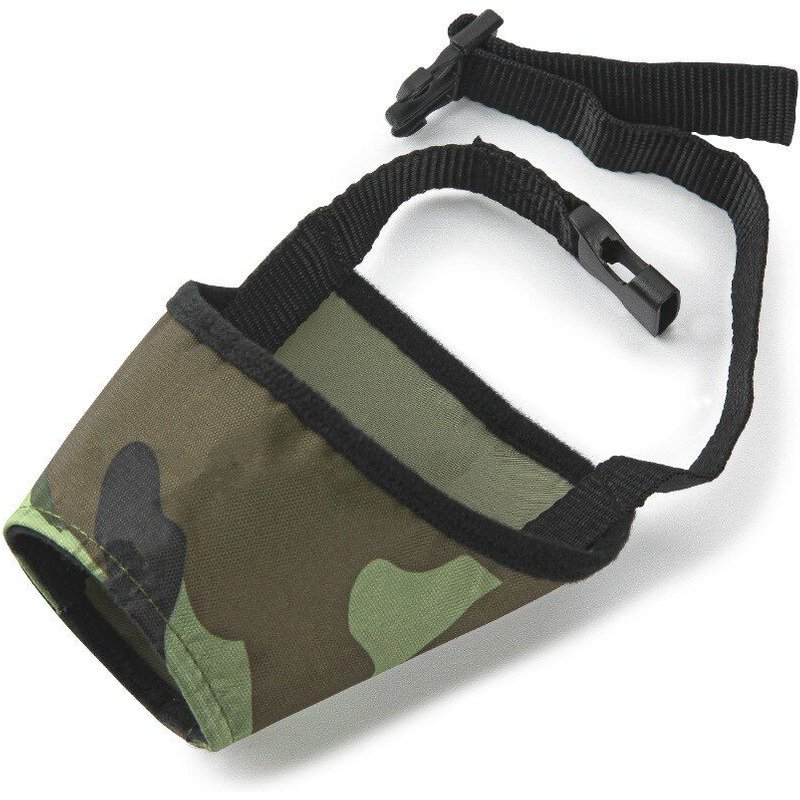 Camouflage - Muselière Ajustable Pour Chien, Respirant, Anti Aboiement, Masque'entraînement À La Mastication