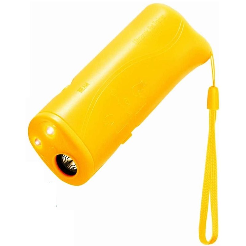 Jaune Pas De Batterie - Pet Dog Anti Barking Repeller Stop Bark Training Device Trainer Led Ultrasonic Anti Barking Ultrasonic Without Battery