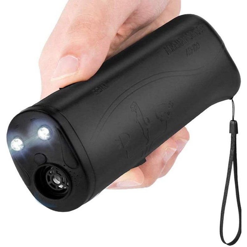 Noir Pas De Batterie - Pet Dog Anti Barking Repeller Stop Bark Training Device Trainer Led Ultrasonic Anti Barking Ultrasonic Without Battery