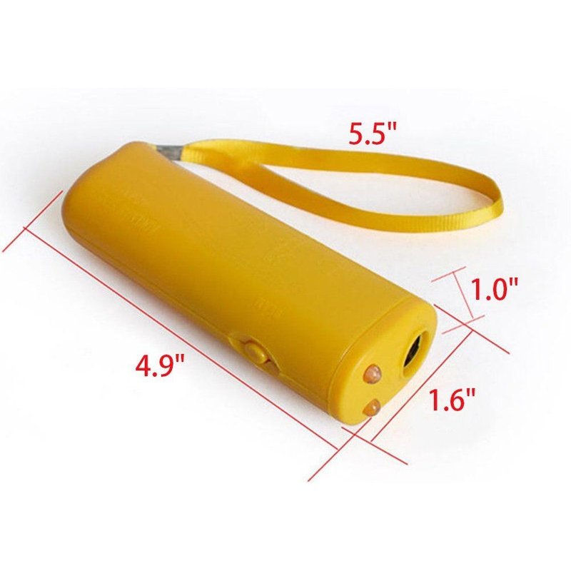 Jaune - Répulsif 3 En 1 Pour Chiens Et Animaux Domestiques, Prix'usine, Équipement Ultrasonique'entraînement, Anti Aboiement, Salon Avec Lampe De Poche Led