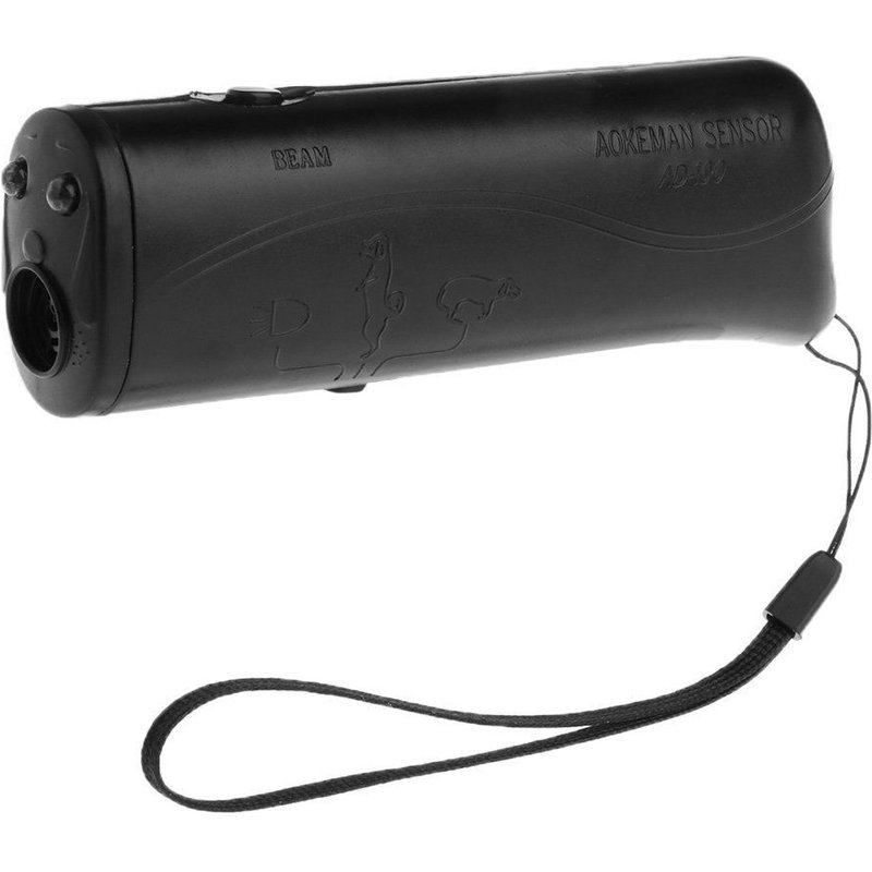 Le Noir - Répulsif 3 En 1 Pour Chiens Et Animaux Domestiques, Prix'usine, Équipement Ultrasonique'entraînement, Anti Aboiement, Salon Avec Lampe De Poche Led