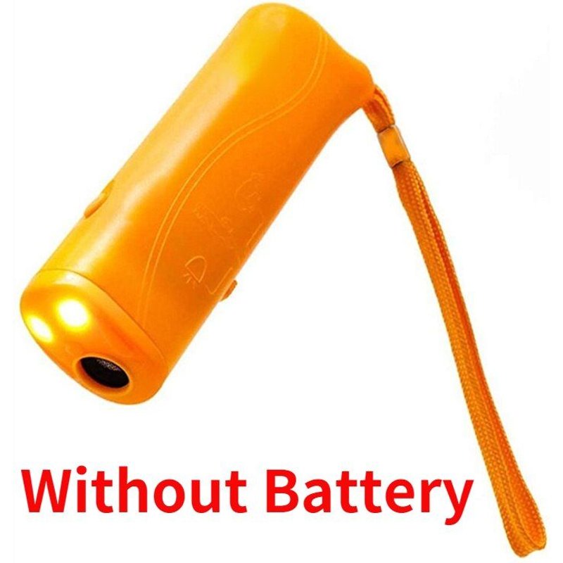 Jaune - Répulsif Anti Aboiement Pour Chiens De Compagnie, Dispositif'entraînement À Led, Ultrasonique, Sans Batterie, Vente En Gros