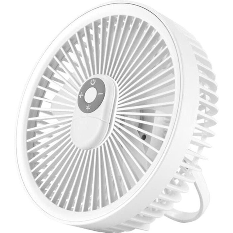Ventilateur de Camping avec lanterne LED, petite tente d'extérieur de 4000Mah, ventilateur de bureau Portable et silencieux pour pique-nique, barbecue, pêche, voyage