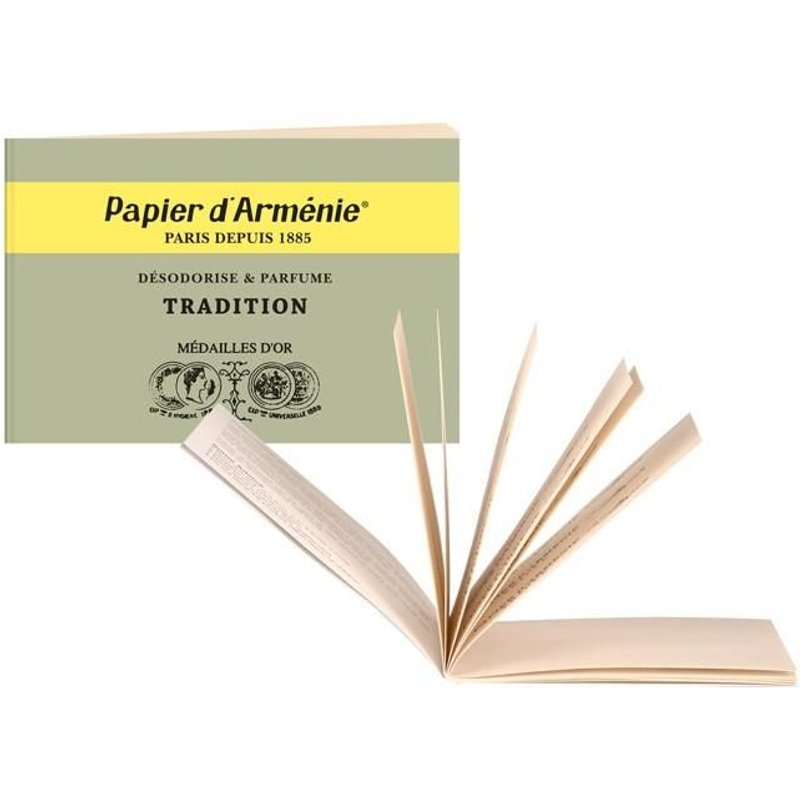 Papier d'Arm¿nie Carnet de 12 feuilles de 3 lamelles parfum TRADITION