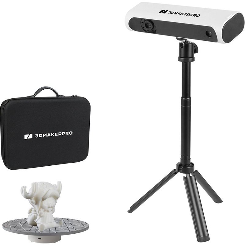 Scanner 3D 3DMakerpro Lynx Premium Edition, précision de 0,10mm, résolution de 0,30 mm, fréquence d'images de 10 ips, lumière blanche de classe 1, suivi visuel, plage de capture unique de 250x400mm