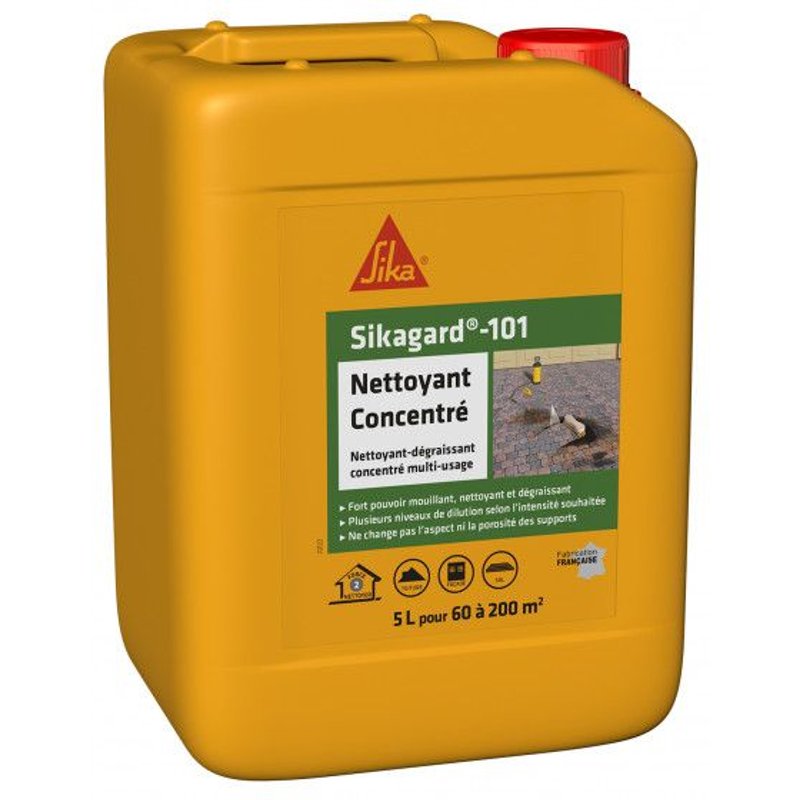 Nettoyant Concentré Sikagard-101 - Jaunâtre 5 L