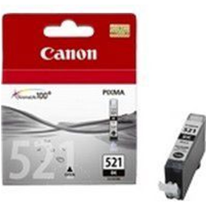 Canon CLI-521BK - Noir - original - blister - réservoir d'encre - pour PIXMA iP3600, iP4700, MP540, MP550, MP560, MP620, MP630, MP640, MP980, MP990, MX860, MX870