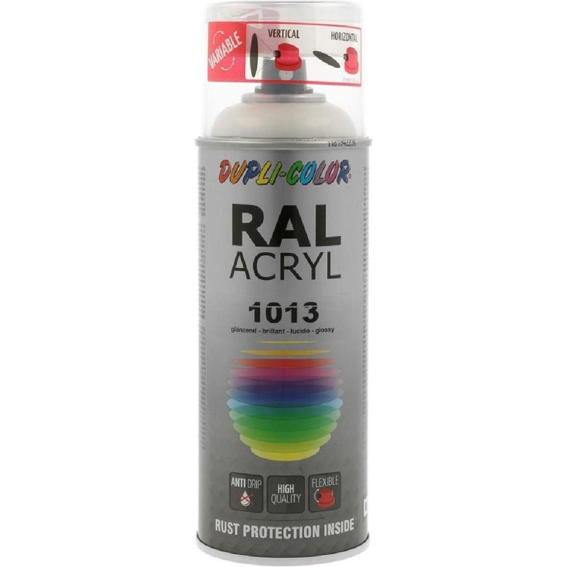Peinture Acrylique Ral 1013 Blanc Perle Brillant 400 Ml Dupli Color