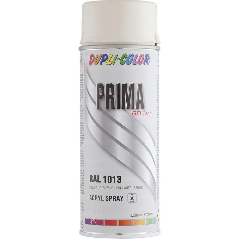 Peinture Prima Ral 1013 Blanc Perle Brillant 400ml Dupli Color