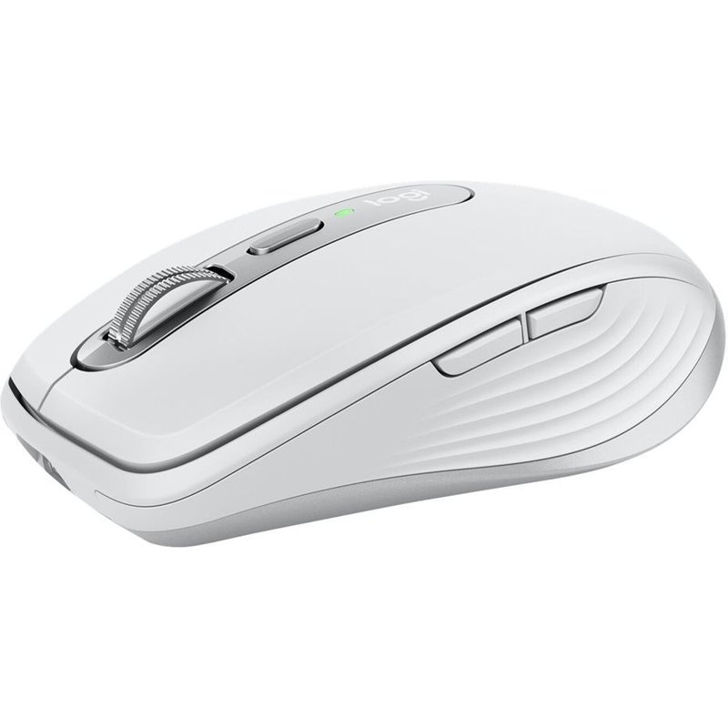 Logitech MX Anywhere 3 pour Mac - Souris - laser - 6 boutons - sans fil - Bluetooth - récepteur sans fil USB - gris pâle