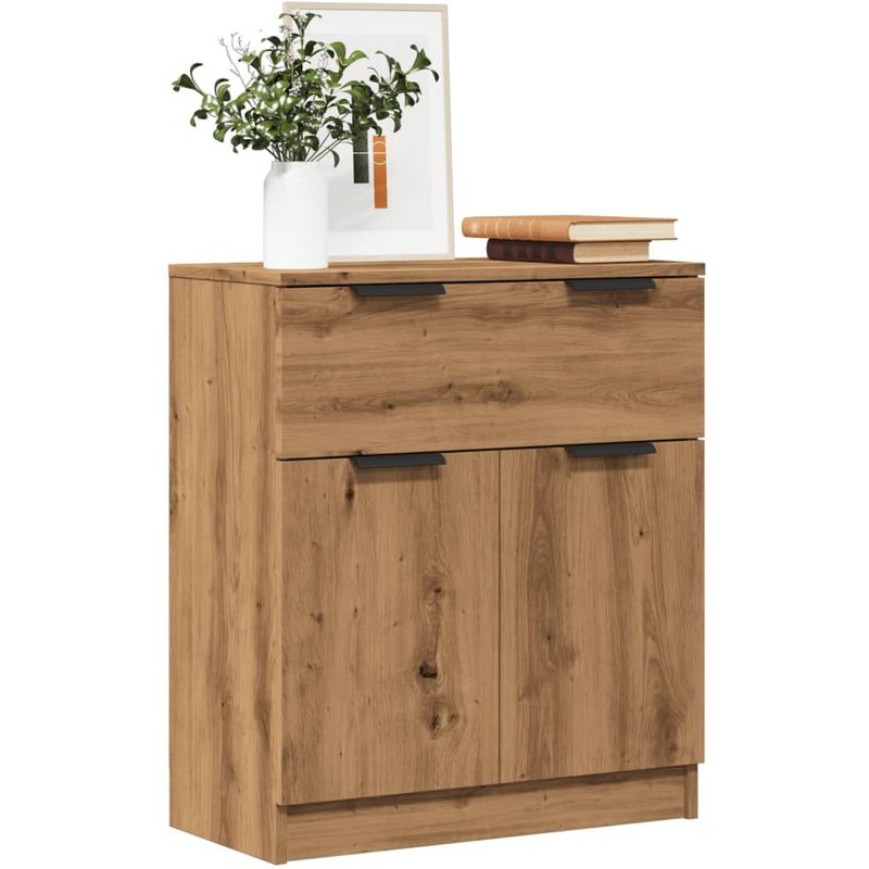 Vidaxl Buffet ChĂȘne Artisanal 60x30x70 Cm Bois D'ingĂ©nierie