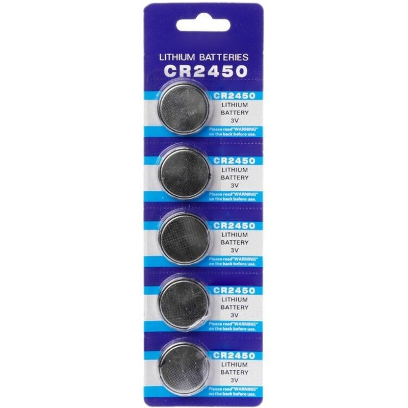 Pile bouton électronique au Lithium CR2450, 5 pièces, pile 3V KCR2450 5029LC LM2450, montre, jouet, télécommande